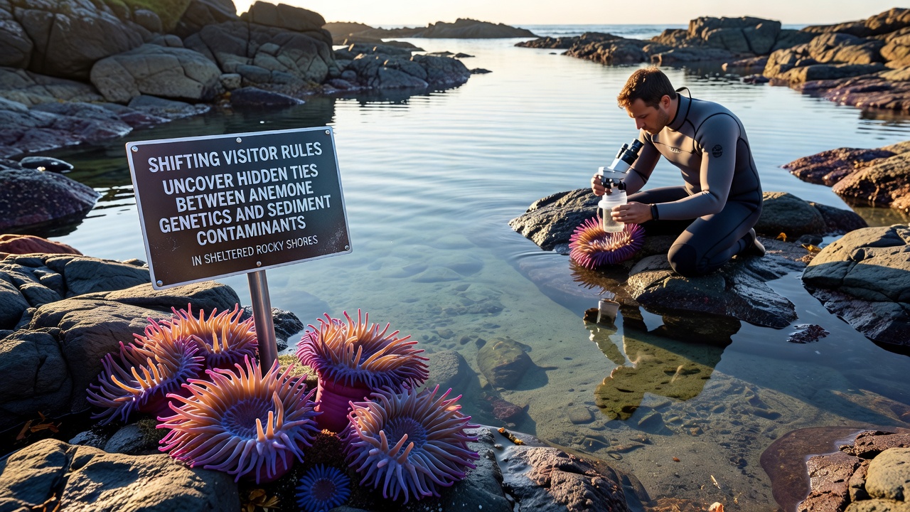 Shifting Visitor Rules Uncover Hidden Ties Between Anemone Genetics and Sediment Contaminants in Sheltered Rocky Shores